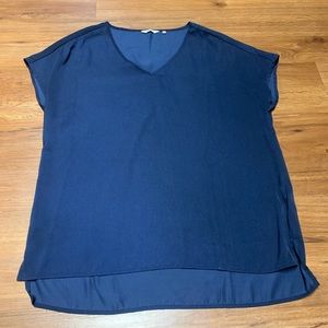 Dockers Short Sleeved Navy Blouse